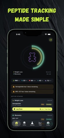 Peptaflow - Peptide Tracker Screenshot 1 of 5