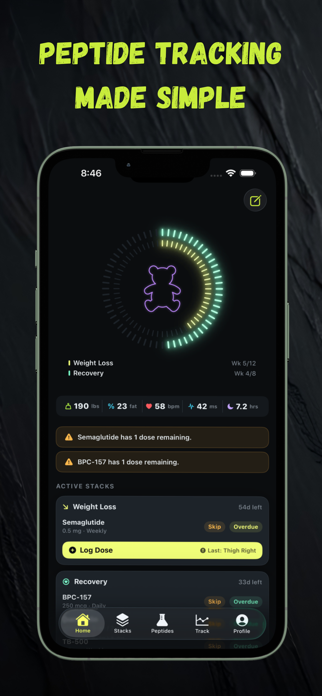 Peptaflow - Peptide Tracker Screenshot 1 of 5