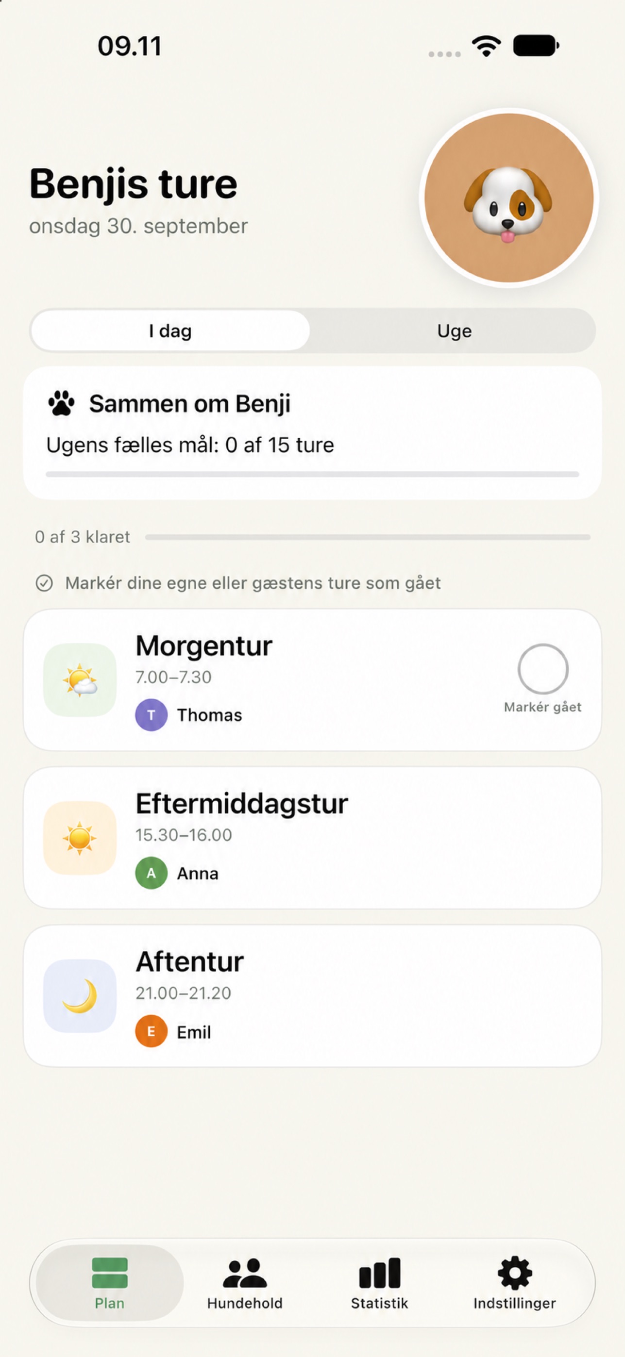 Screenshot 2 of PawTurn – Dog Walk Planner