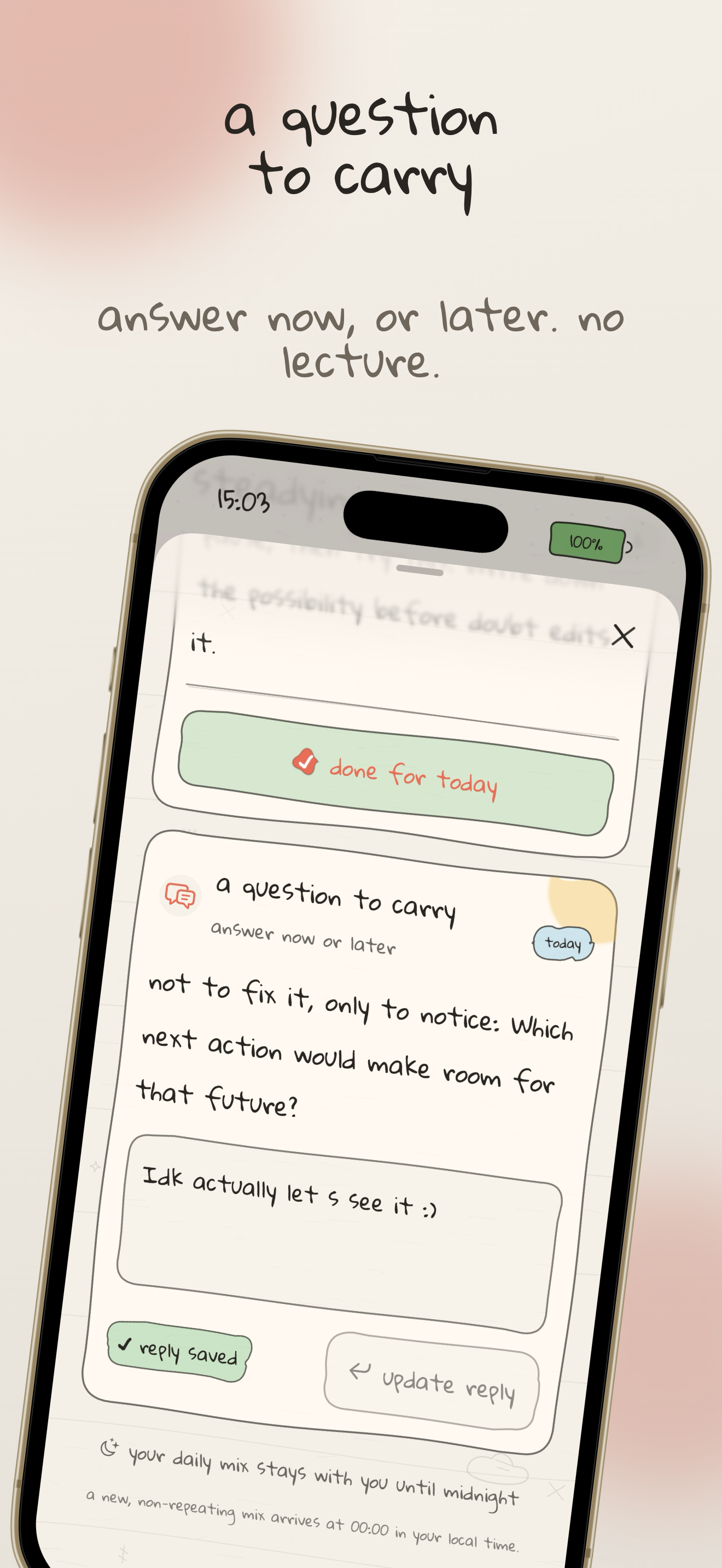 fine, maybe: daily reflections screenshot 8