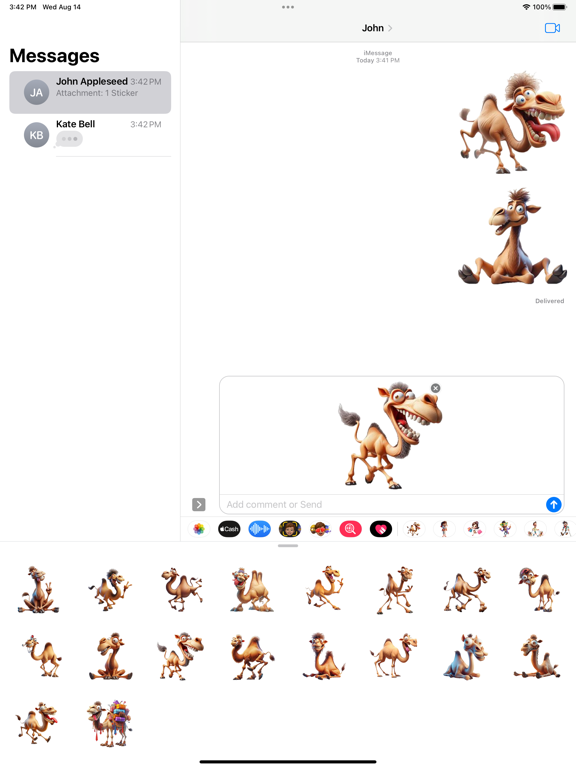 Screenshot #6 pour Crazy Camel Stickers