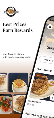 Golden Waffle Company iPhone screenshot
