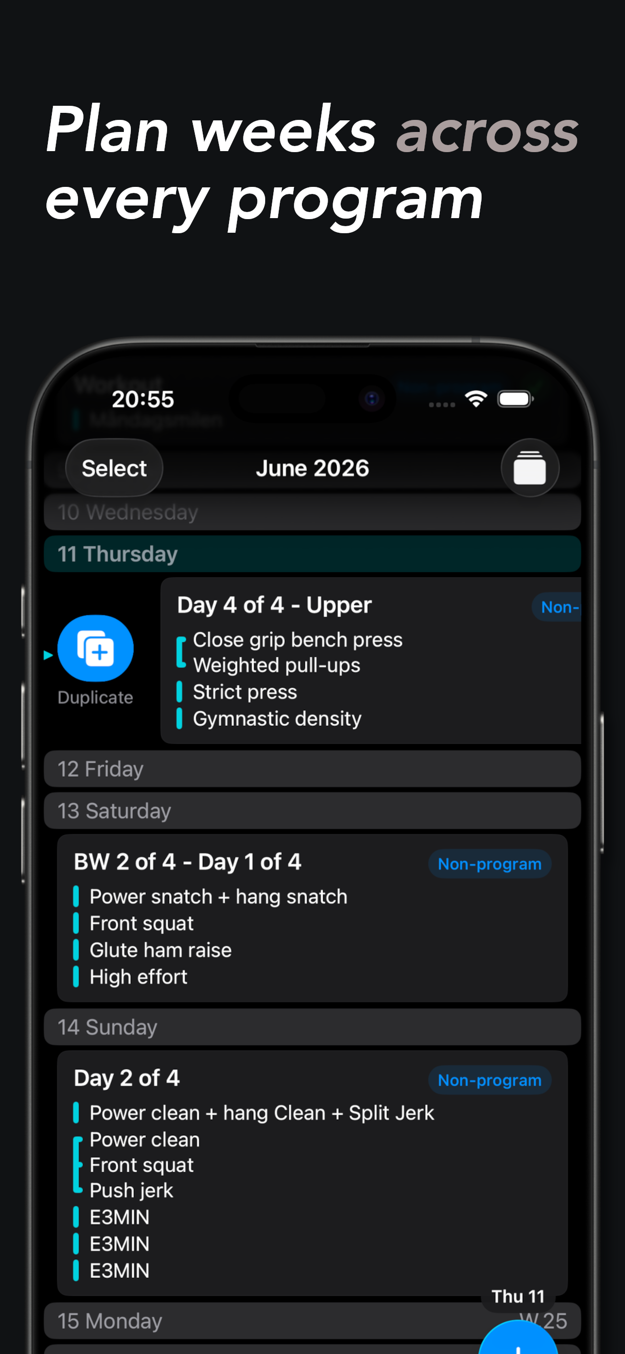 Haile Training Workout Tracker