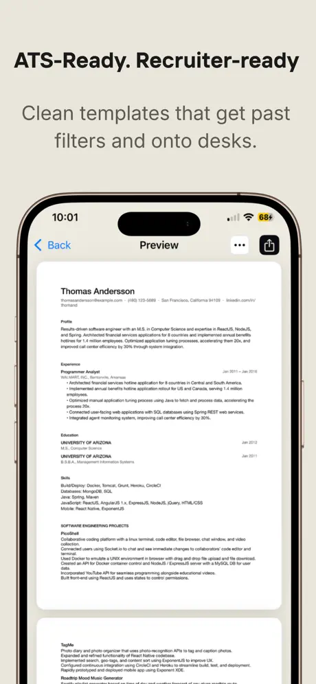 QuickCV screenshot 5