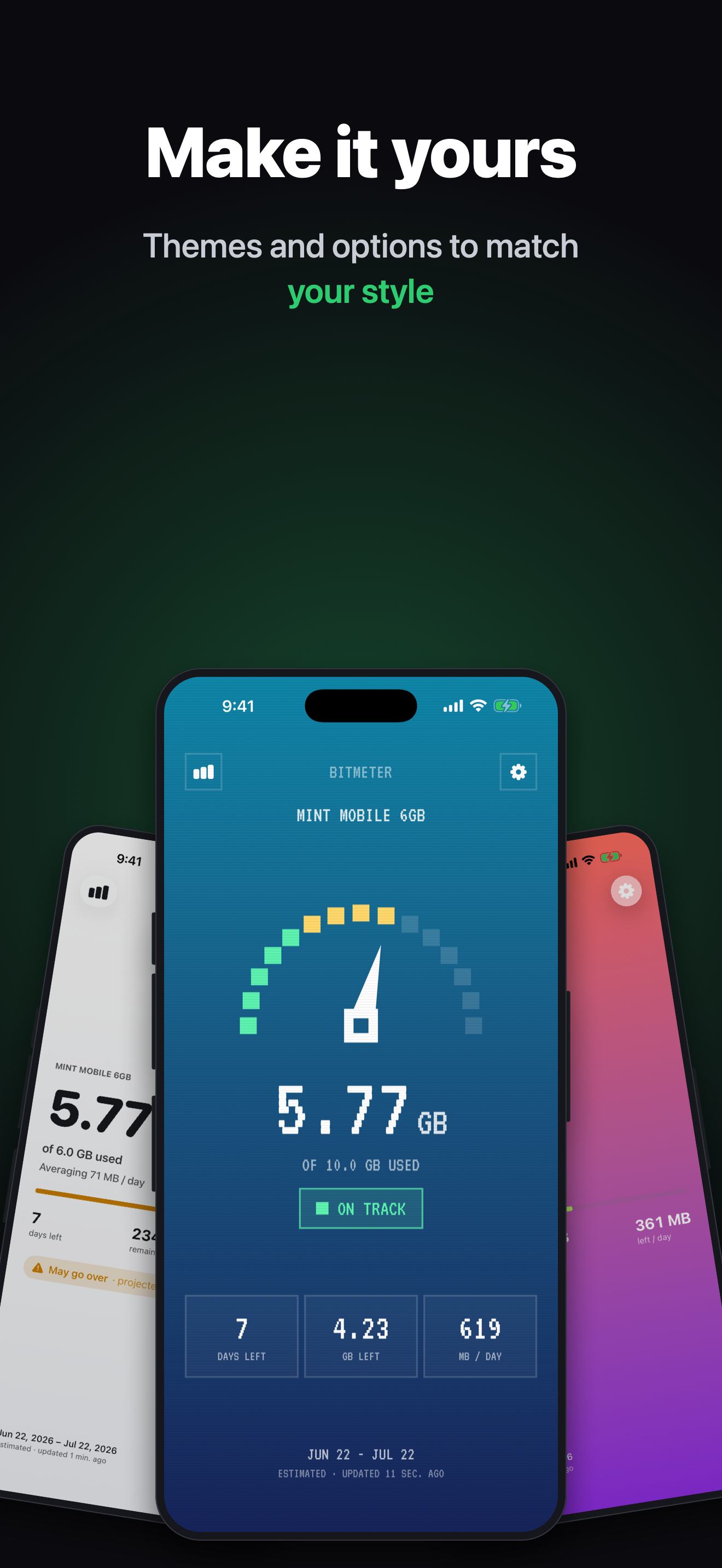 BitMeter: Data Usage Widget screenshot 4