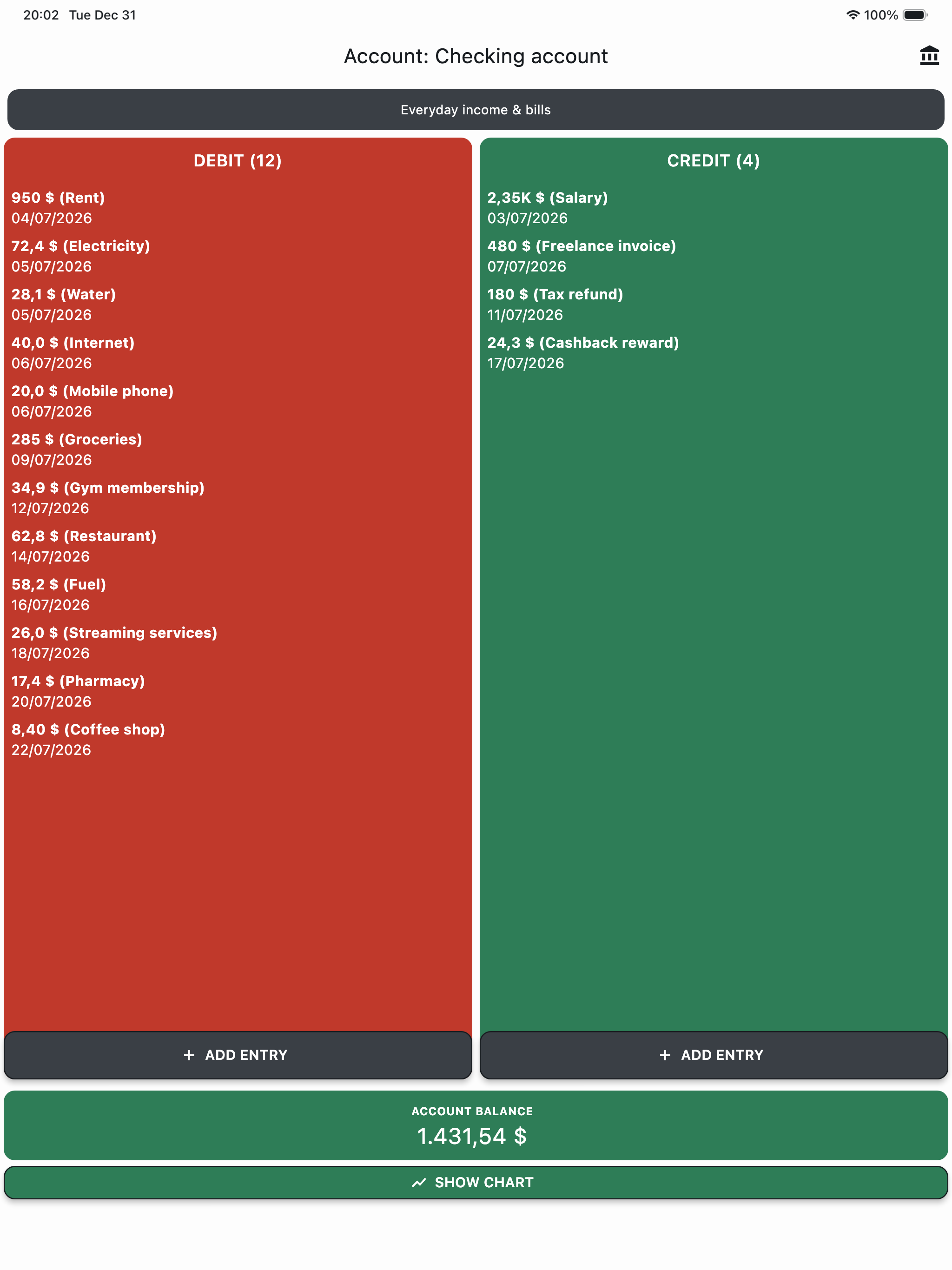 Account Balance T screenshot 8