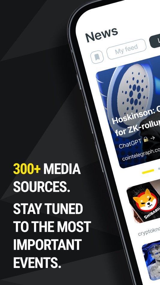 #1. Crypto News: Prices, Alerts (iOS) 게시자: ROCKETM