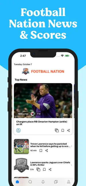 Football Nation News & Scores screenshot 1