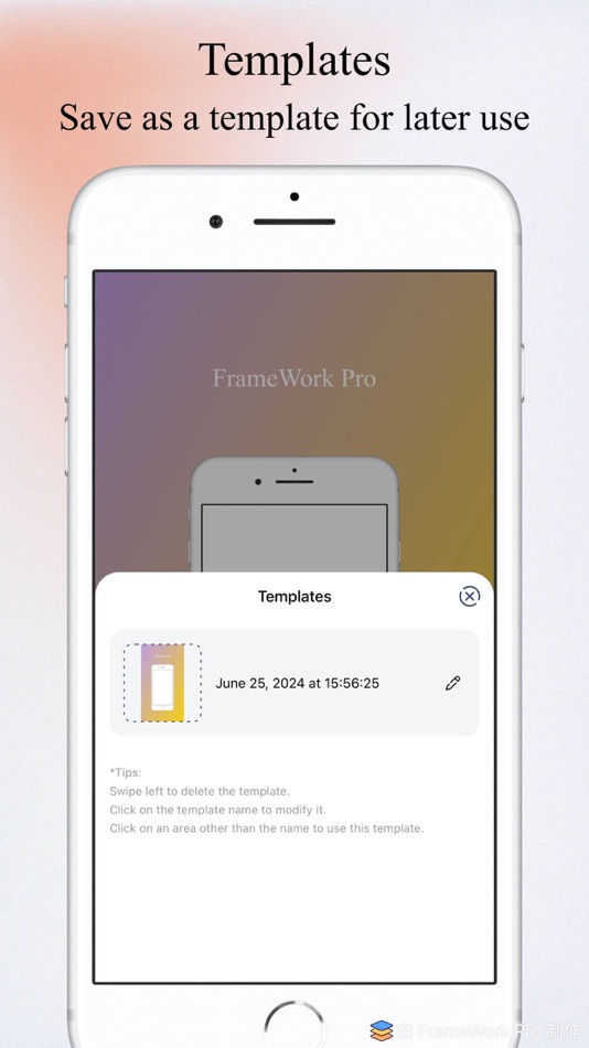 #7. FrameWork Pro - Screenshot (iOS) 由: 乐彬 梅