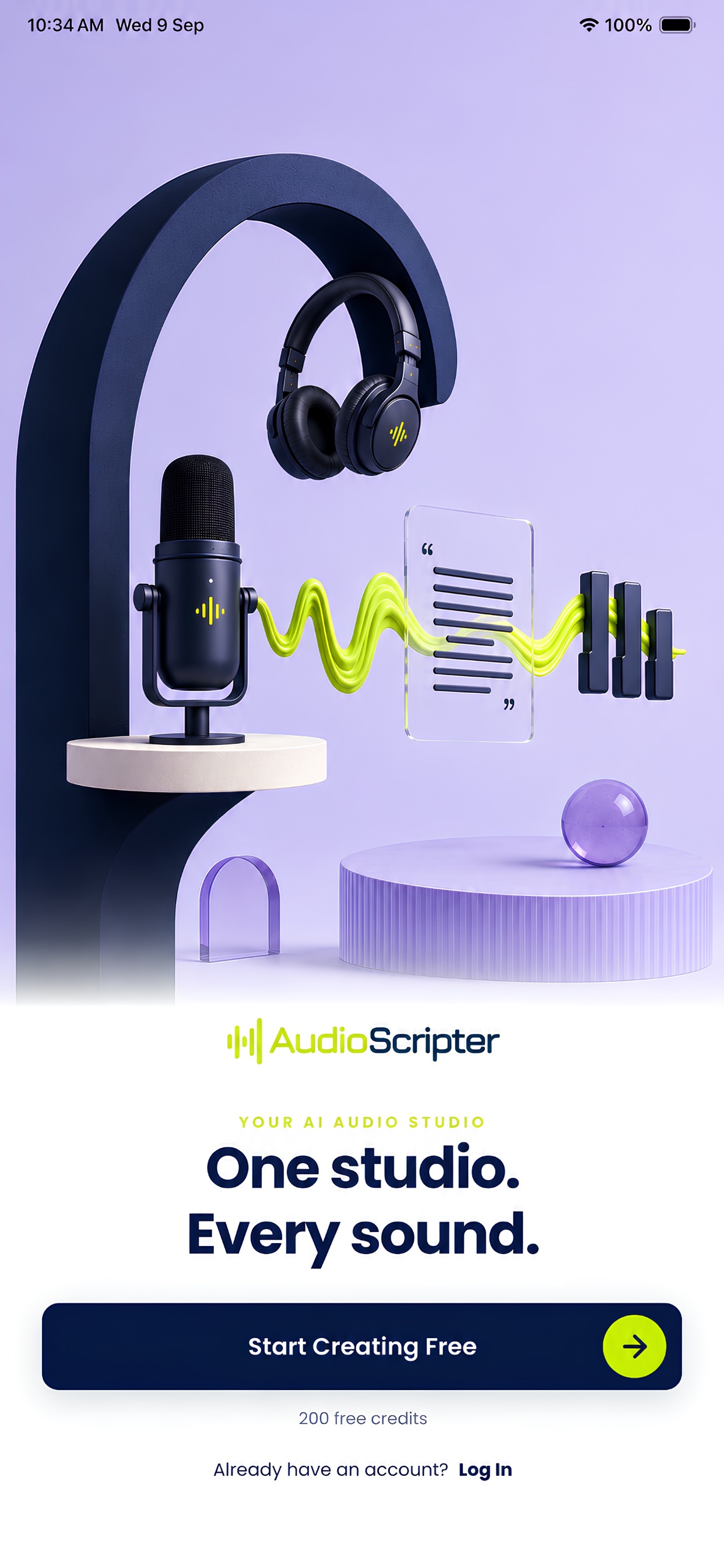 Screenshot 1 of AudioScripter