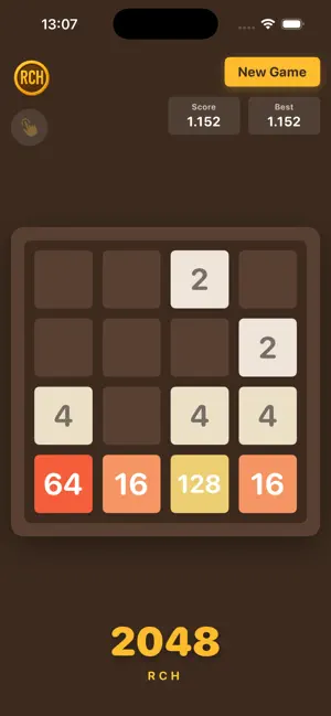 2048 RCH: Minimalist Puzzle screenshot 1