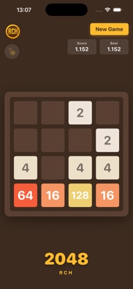 2048 RCH: Minimalist Puzzle screenshot 1