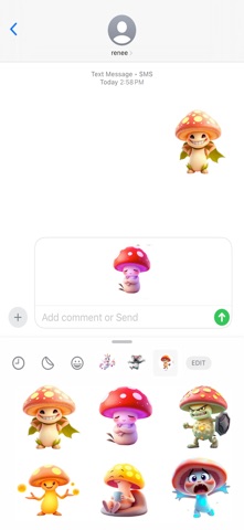 巨型发光蘑菇贴纸 screenshot