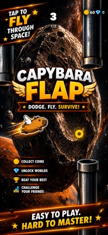 Capybara Flap iPhone screenshot