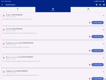 Cellstop Tracking Mobile App iPad screenshot