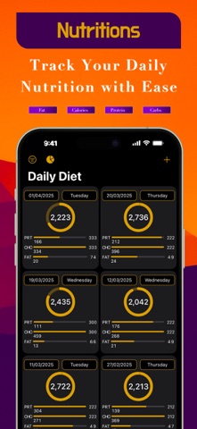 LifeTracker: Diet-Expenses-Gym screenshot