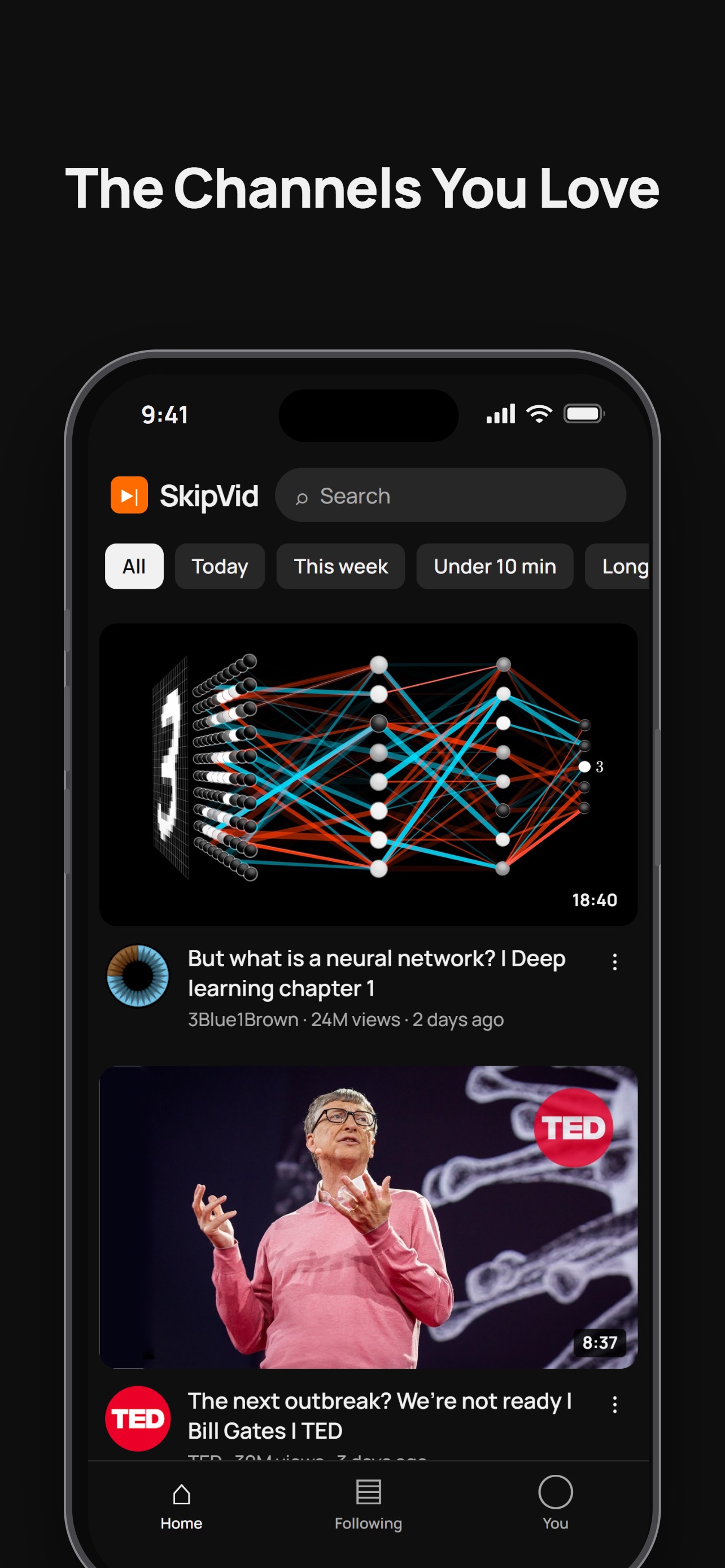 Screenshot 4 of SkipVid: Video Summaries