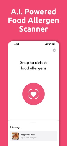Healthsnap: Food Allergen Scan screenshot