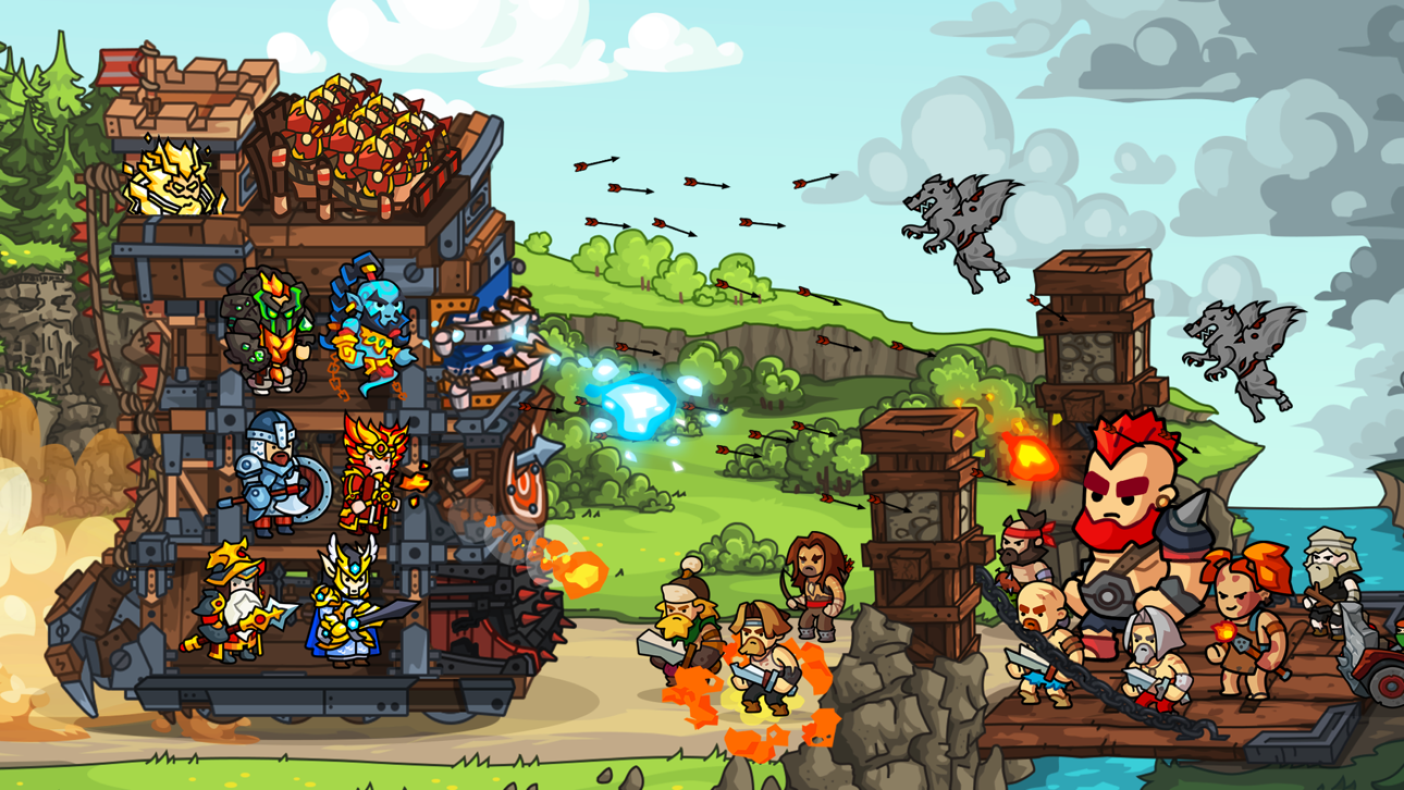 Towerlands: Tower defense (TD) iOS Mod IPA screenshot 1 - iOS game interface