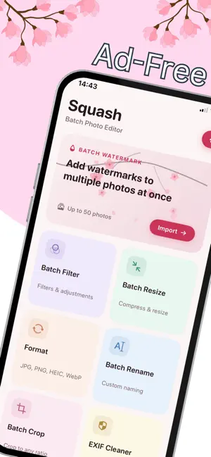 Squash - Batch Photo Editor screenshot 1