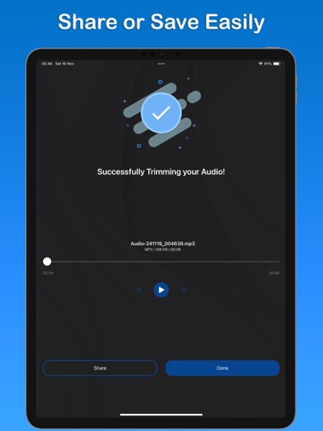 Music Speed Changer・Audio iPad screenshot