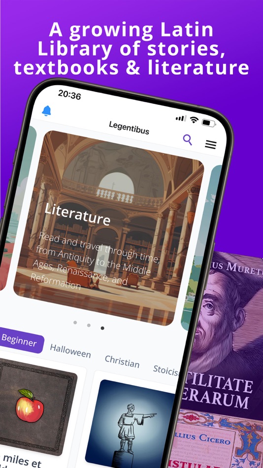 #4. Legentibus: Learn Latin (iOS) Podle: Handelsbolaget Latinitium