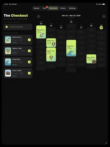 smartcart: movie simulator iPad screenshot 4