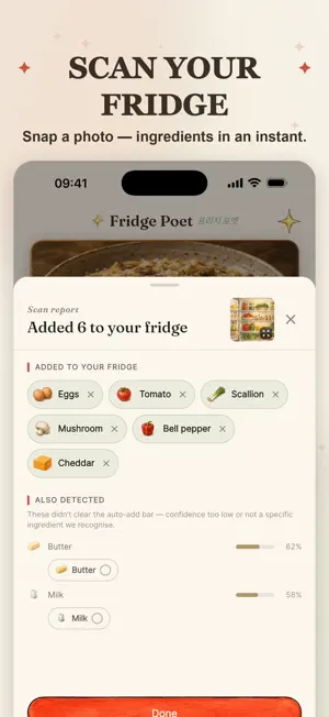 Fridge Poet: Recipe Generator screenshot 1
