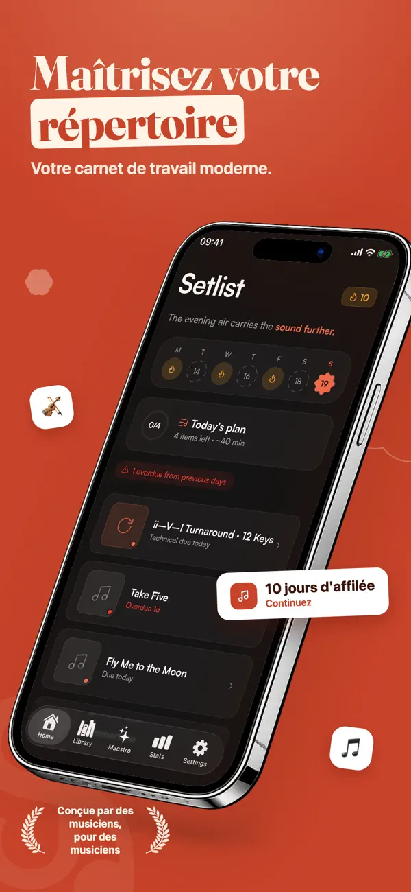 Screenshot #1 pour Sostenuto: Pratique Musicale