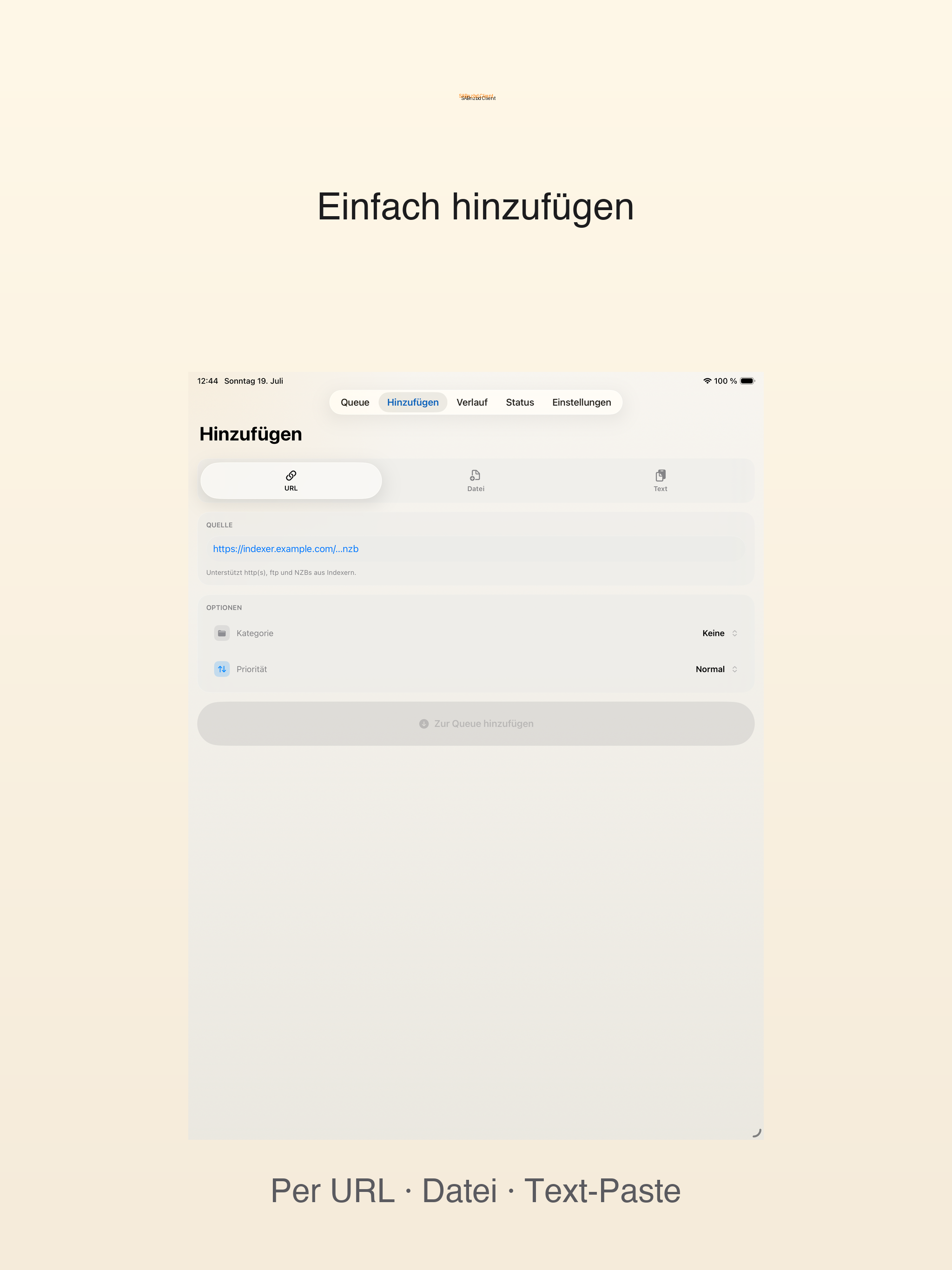 SABClient screenshot 7
