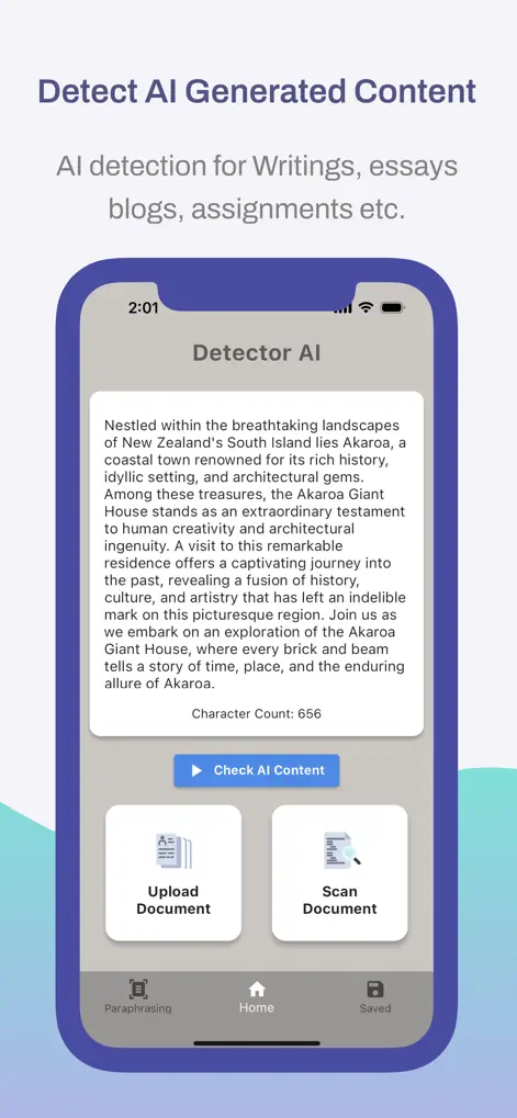 AI Writing Detector - ScanAI - Productivity App | MWM