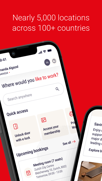 Regus: Offices & Meeting Rooms iPhone screenshot 1 - Business app