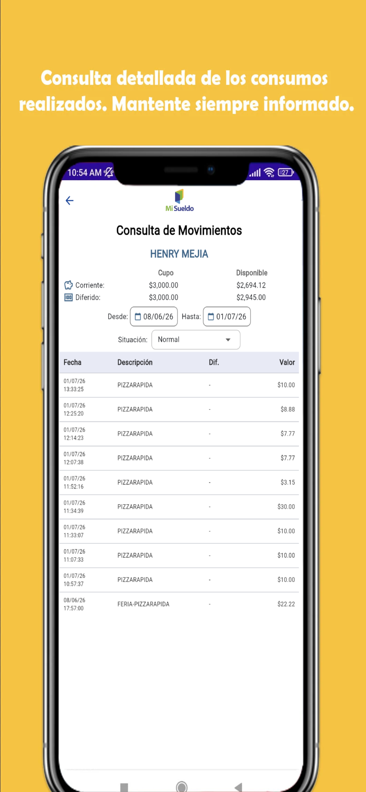 Mi Sueldo screenshot 6