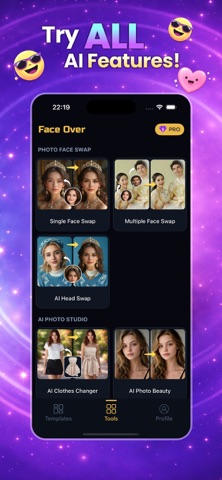 Face Over: AI Face Swap iPhone screenshot