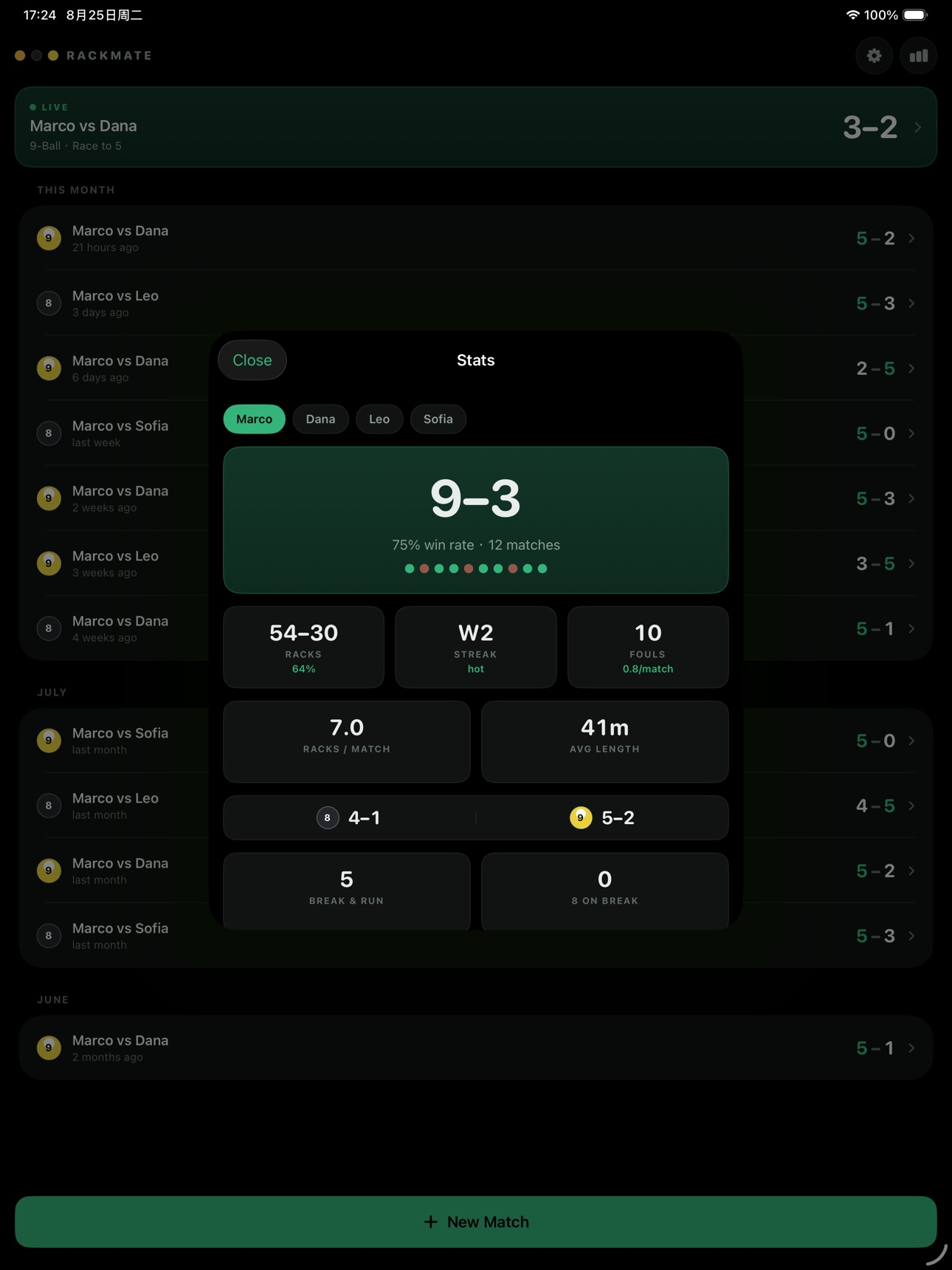 Screenshot 7 of Rackmate: Billiards Scoreboard