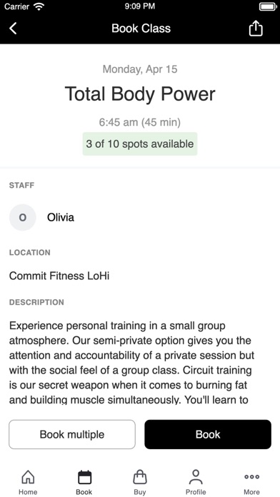 Commit Fitness Studio Screenshot