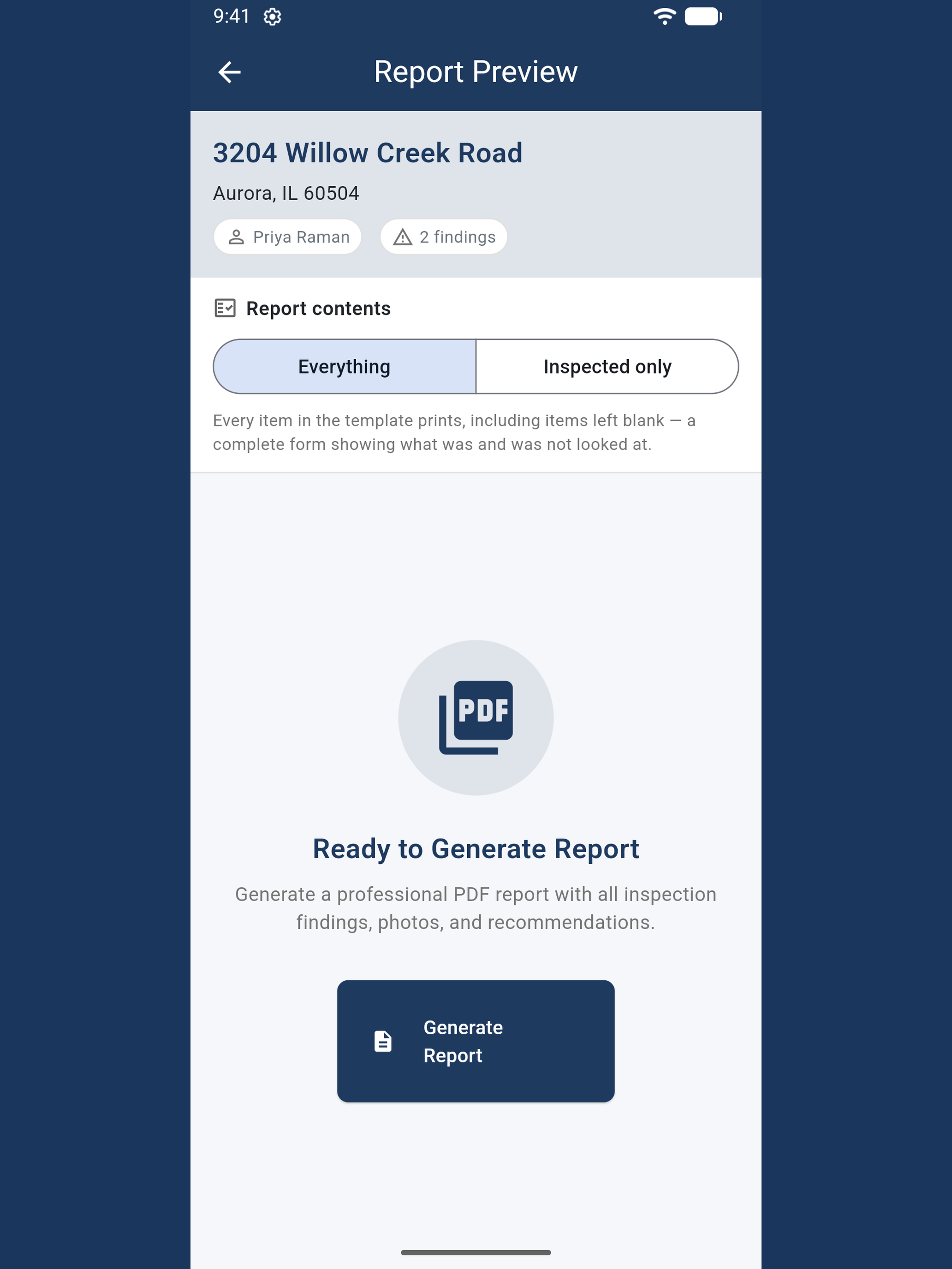 Home Inspection Report Builder screenshot 13