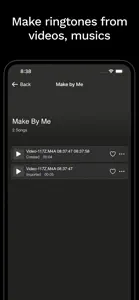 Ringtones Maker: Extract audio screenshot #2 for iPhone