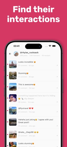The Receipts: Social Search screenshot