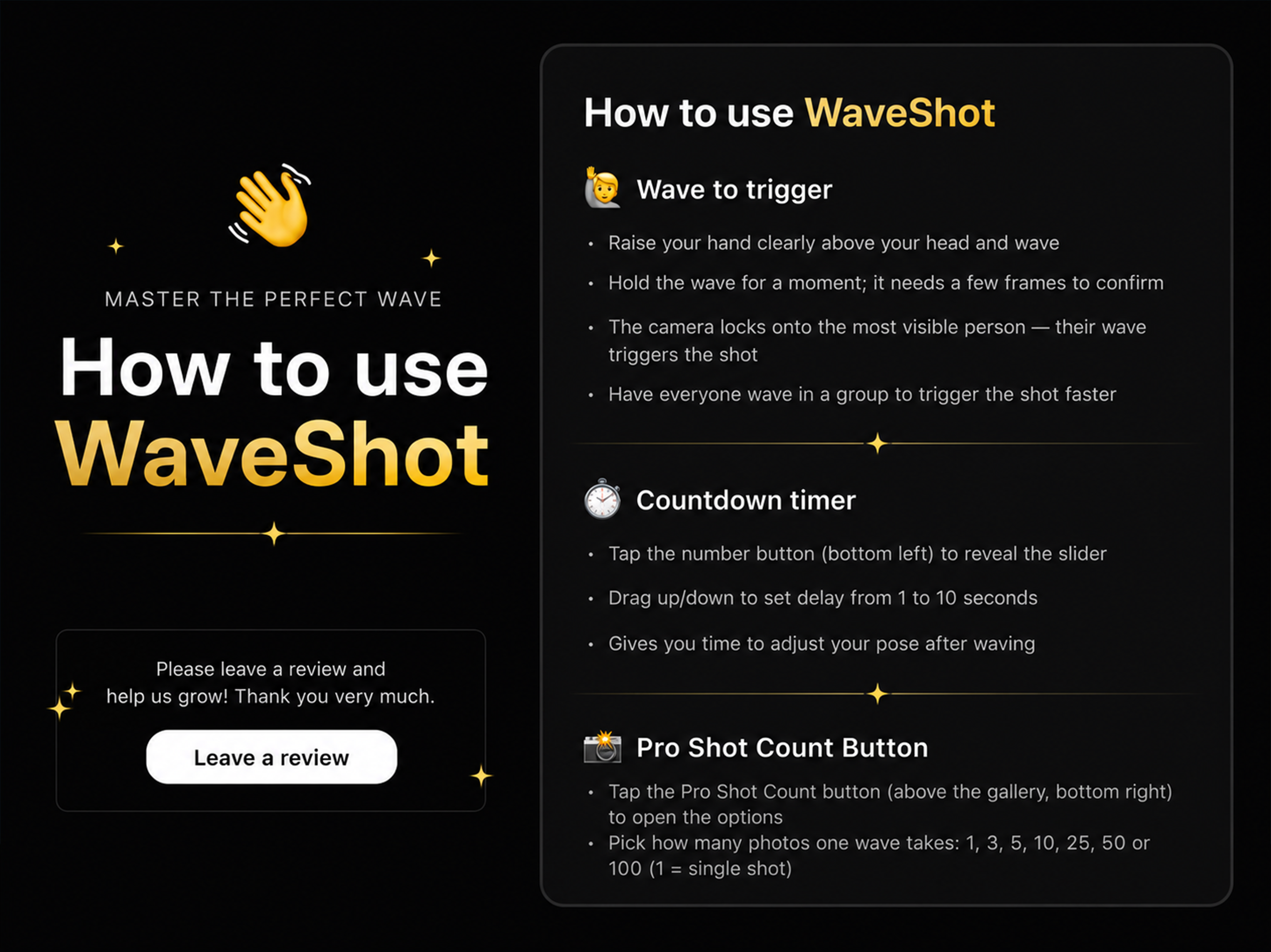 WaveShot AI Hands-Free Camera screenshot 17