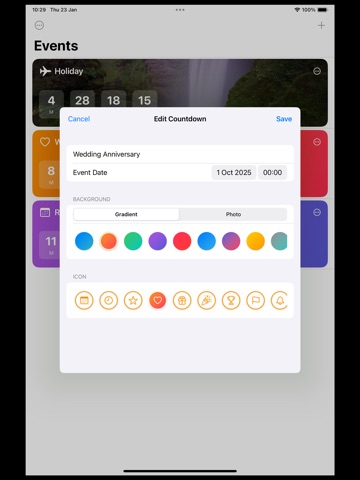 Countdown! iPad screenshot