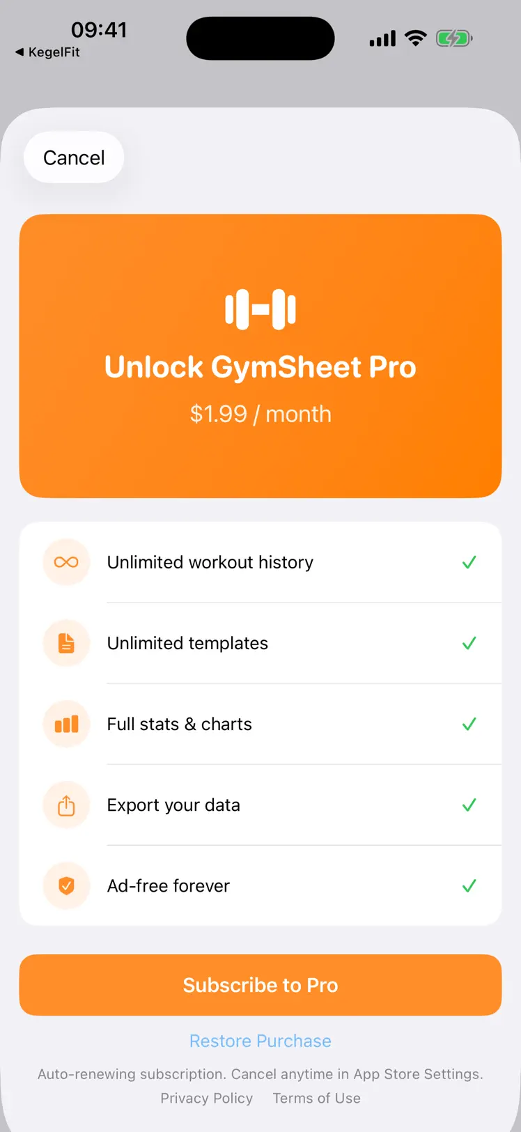 KegelFit screenshot 2