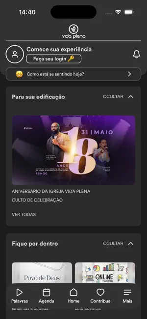 VIDA PLENA ON screenshot 1