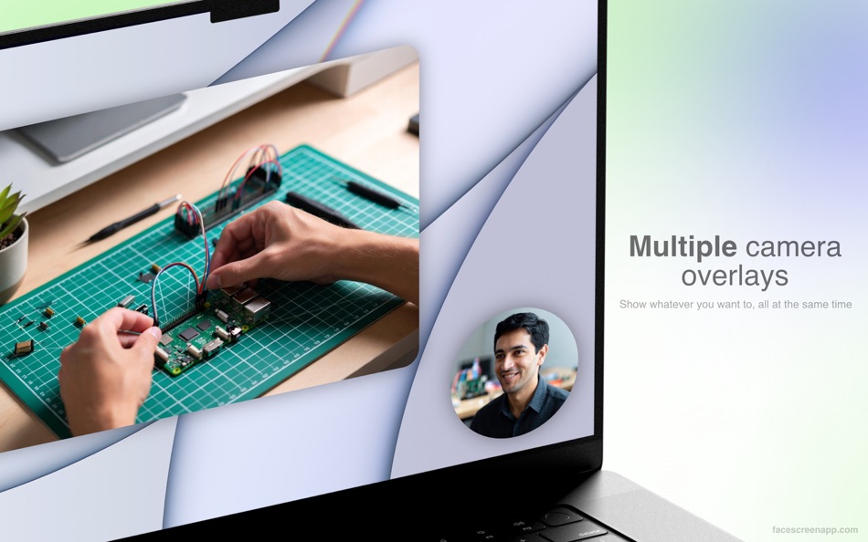 #2. FaceScreen - Desktop Camera (macOS) 게시자: Ram Patra