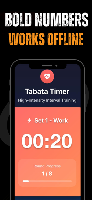 Tabata Timer for Home Workout Screenshot 1 of 5