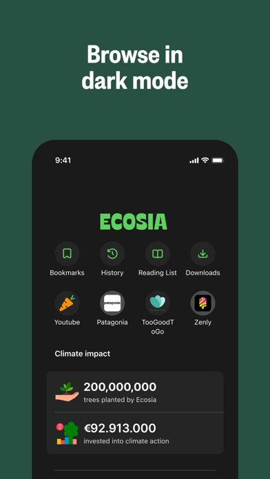 Ecosia Screenshot