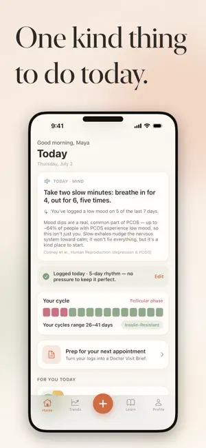 Ovaflow PCOS & Cycle Tracker screenshot 1