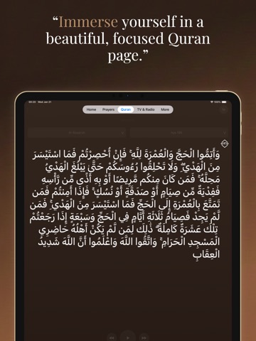 The Holy Qur’an and Tafsir iPad screenshot