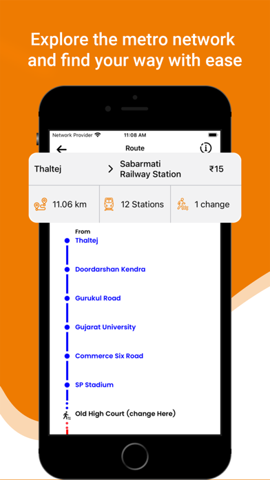 Screenshot #3 pour Metro Schedule - Ahmedabad