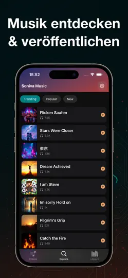 Screenshot von AI Song Generator - Soniva auf dem iPhone 5